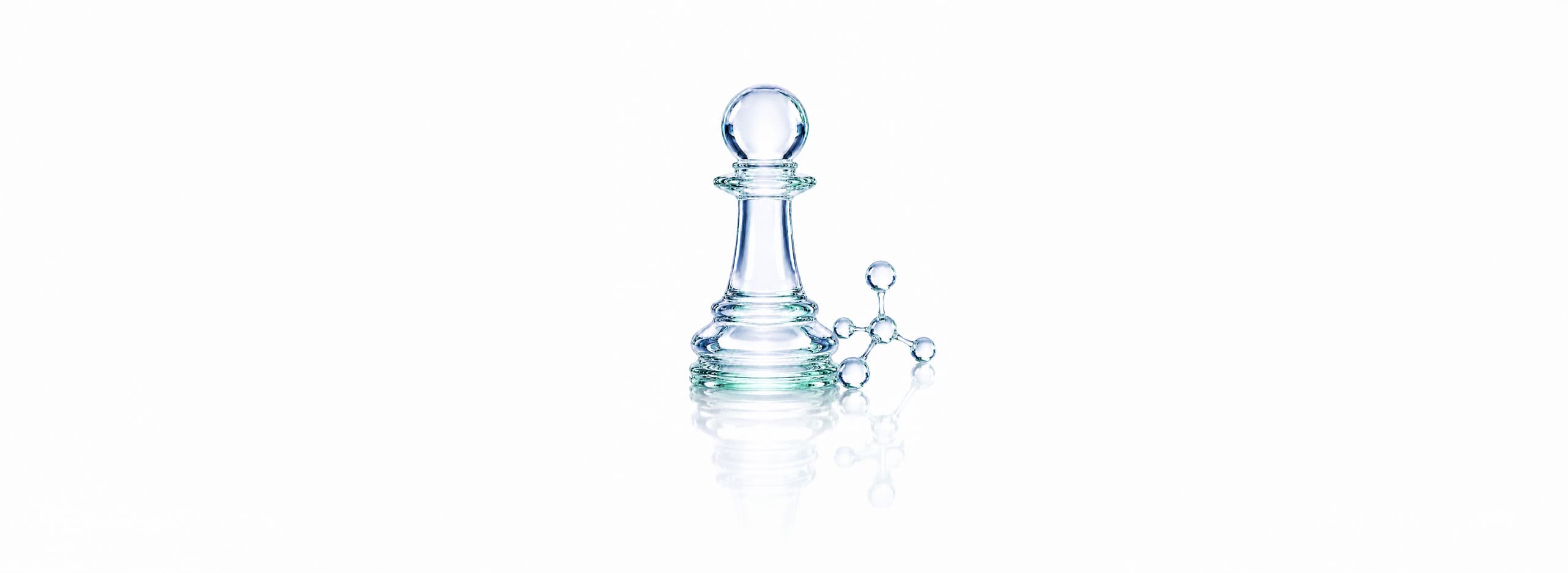 Glass chess piece
