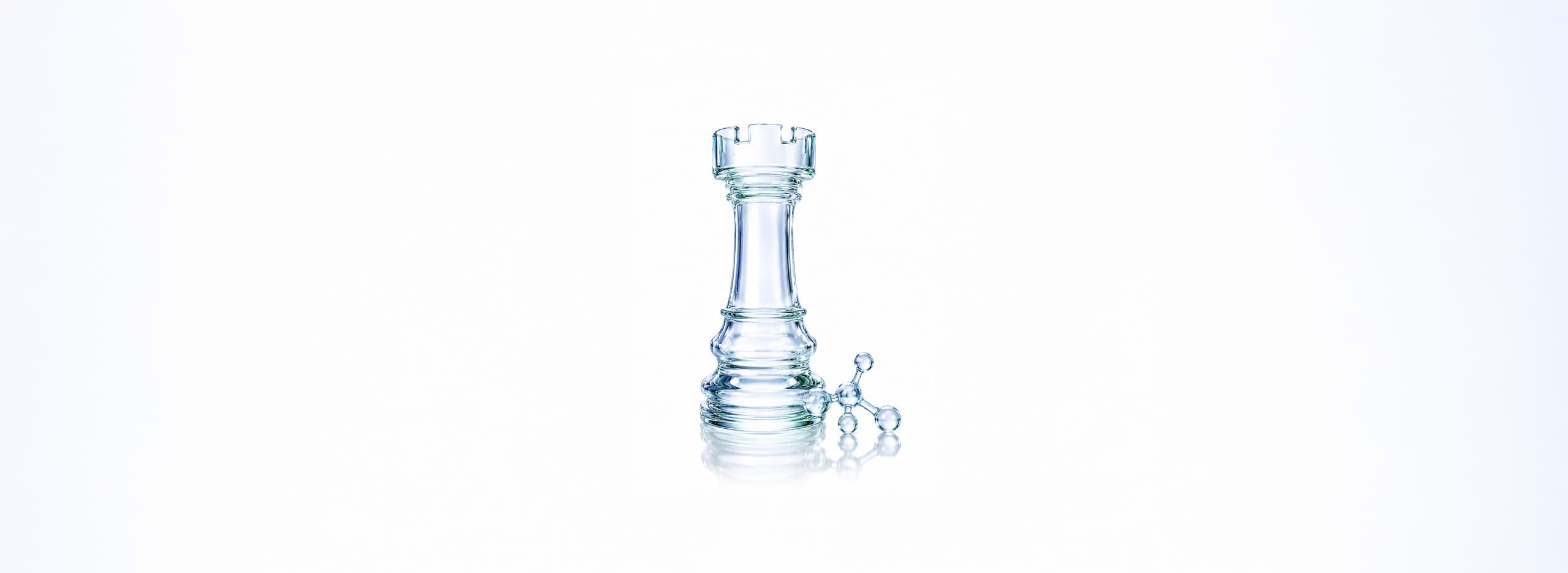 Glass chess piece